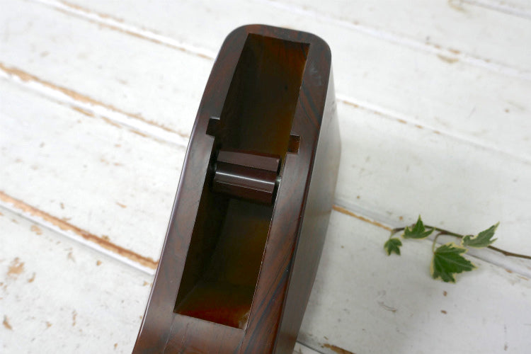 アメリカ LION NO.800ウッドカラー 木目調 ヴィンテージ テープカッター テープディスペンサー 文房具 USA