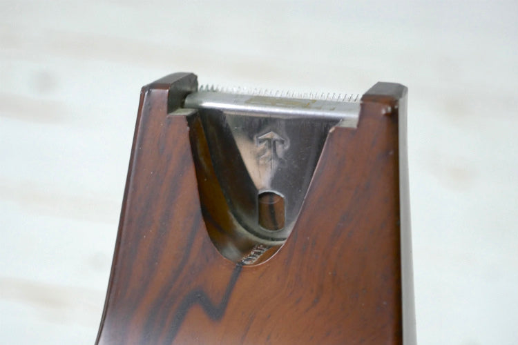 アメリカ LION NO.800ウッドカラー 木目調 ヴィンテージ テープカッター テープディスペンサー 文房具 USA