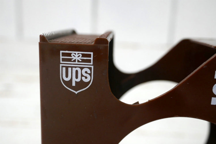 UPS United Parcel Service 運送会社 梱包用 ブラウン ヴィンテージ テープディスペンサー テープカッター USA