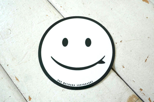 ROB MACHADO ロブマチャド サーフィン スマイル ステッカー ブラック×ホワイト USA カリフォルニア
