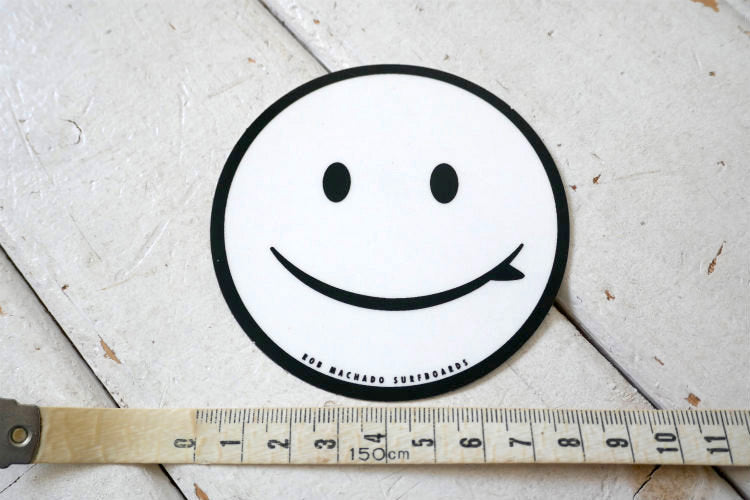 ROB MACHADO ロブマチャド サーフィン スマイル ステッカー ブラック×ホワイト USA カリフォルニア