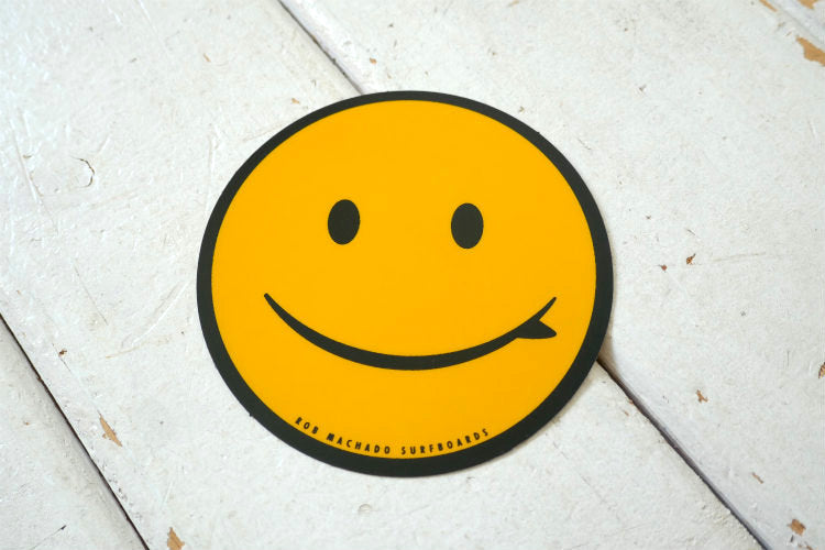 ROB MACHADO ロブマチャド サーフィン スマイル ステッカー イエロー×ブラック USA カリフォルニア