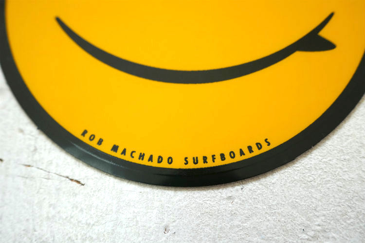 ROB MACHADO ロブマチャド サーフィン スマイル ステッカー イエロー×ブラック USA カリフォルニア