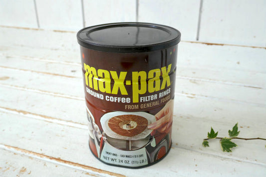 MAXWELL HOUSE コーヒー缶 max-pax ヴィンテージ  1970y コーヒー豆 保存容器 カリフォルニア USA