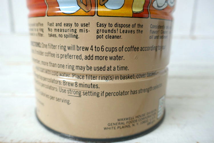 MAXWELL HOUSE コーヒー缶 max-pax ヴィンテージ  1970y コーヒー豆 保存容器 カリフォルニア USA