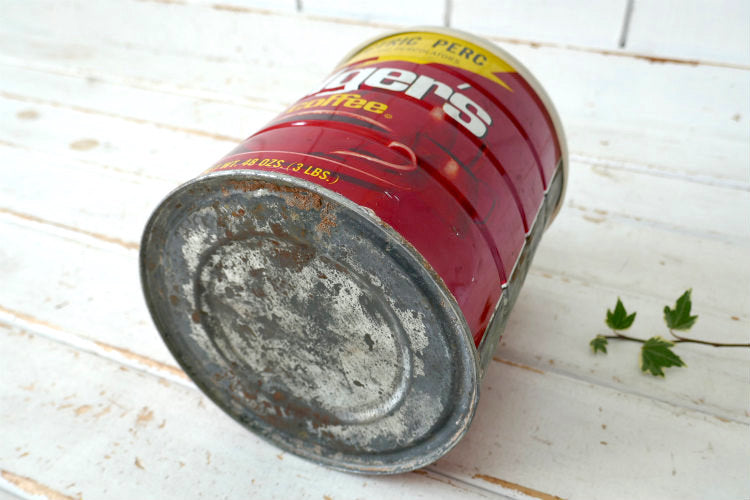 Folgers Coffee フォルジャーズ ELECTRIC PERC コーヒー缶　ヴィンテージ ティン缶　蓋つき USA