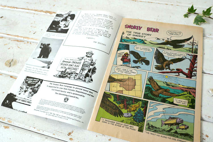 スモーキーベア 60's THE TRUE STORY OF SMOKEY BEAR クマ キャラクター ヴィンテージ コミック 絵本 USA