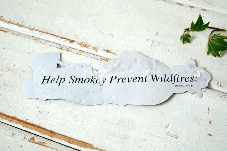 SMOKEY BEAR スモーキーベア アメキャラ ビンテージ 熊 森林火災防止 キャラクター 紙製 ブックマーカー しおり USA