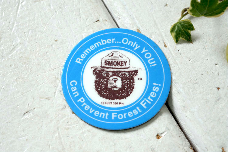 SMOKEY スモーキーベア ヴィンテージ マグネット USA 磁石 Remember...Only YOU! Can Prevent Forest Fires!