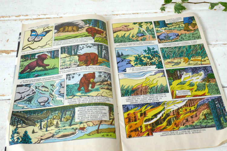 スモーキーベア 60's La Verdadera Historia de SMOKEY BEAR クマ キャラクター 森林火災防止 ヴィンテージ コミック 絵本 USA
