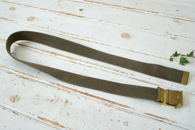 BOY SCOUT ボーイスカウト BSA Solid Brass 真鍮製 カーキ 70's ヴィンテージ ベルトガチャベルト USA