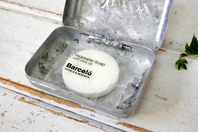 1950y Soap アルミ製 トラベル用  ヴィンテージ ソープケース 石鹸入れ 石鹸ケース 石鹸箱 USA