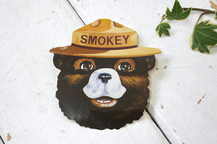 SMOKEY BEAR スモーキーベア ヴィンテージ OLD ステッカー クマ シール USA