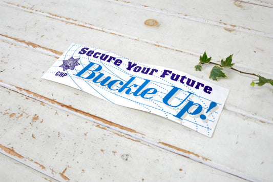 CHP カリフォルニア・ハイウェイ・パトロール CALIFORNIA HIGHWAY PATROL  警察機関 アドバタイジング ヴィンテージ バンパー ステッカー USAシール