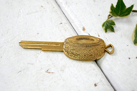 Sears Roebuck&Co シアーズ ALLSTATE 1960y タイヤ型 ヴィンテージ  キーホルダー USA ブランク キー Key 真鍮製 鍵