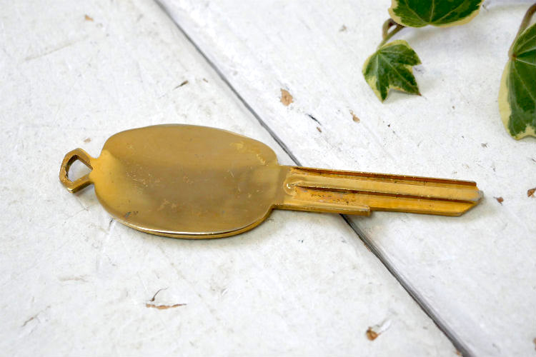 Sears Roebuck&Co シアーズ ALLSTATE 1960y タイヤ型 ヴィンテージ  キーホルダー USA ブランク キー Key 真鍮製 鍵