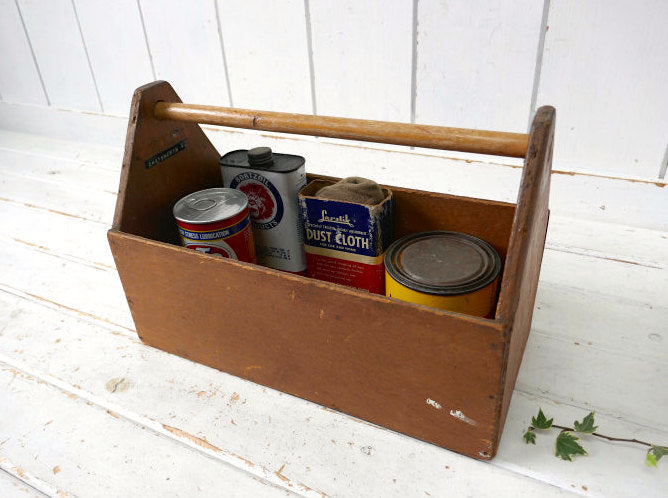 CHATSWORTH 木製 シャビー ヴィンテージ ツールボックス キャリーケース 木箱 工具ケース USA