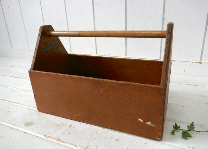 CHATSWORTH 木製 シャビー ヴィンテージ ツールボックス キャリーケース 木箱 工具ケース USA