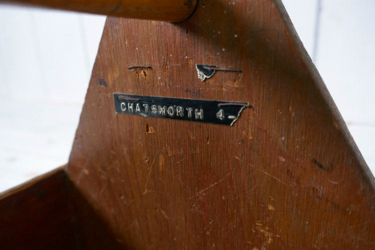 CHATSWORTH 木製 シャビー ヴィンテージ ツールボックス キャリーケース 木箱 工具ケース USA