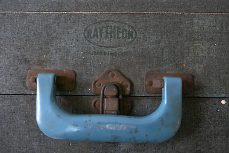 RAYTHEON JUNIOR TUBE CASE 木製 部品&パーツ 仕切り付き ヴィンテージ OLD 真空管ケース 収納ケース USA