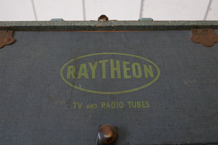 RAYTHEON JUNIOR TUBE CASE 木製 部品&パーツ 仕切り付き ヴィンテージ OLD 真空管ケース 収納ケース USA