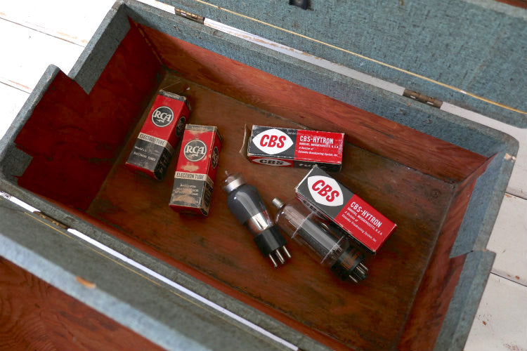RAYTHEON JUNIOR TUBE CASE 木製 部品&パーツ 仕切り付き ヴィンテージ OLD 真空管ケース 収納ケース USA