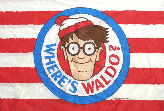 ウォーリーを探せ WHERE'S WALDO? ウォーリー＆ウェンダ ビンテージ USEDピローケース 枕カバー USA