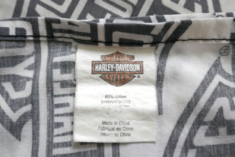 HARLEY DAVIDSON ハーレーダビッドソン オートバイ ファイヤーパターン ユーズドシーツ(フラットタイプ)