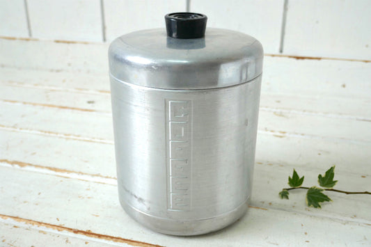 Century Aluminum Ware COFFEE コーヒー アルミ製 ミッドセンチュリー 50's ヴィンテージ キャニスター 保存容器 USA