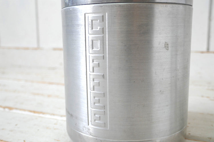 Century Aluminum Ware COFFEE コーヒー アルミ製 ミッドセンチュリー 50's ヴィンテージ キャニスター 保存容器 USA