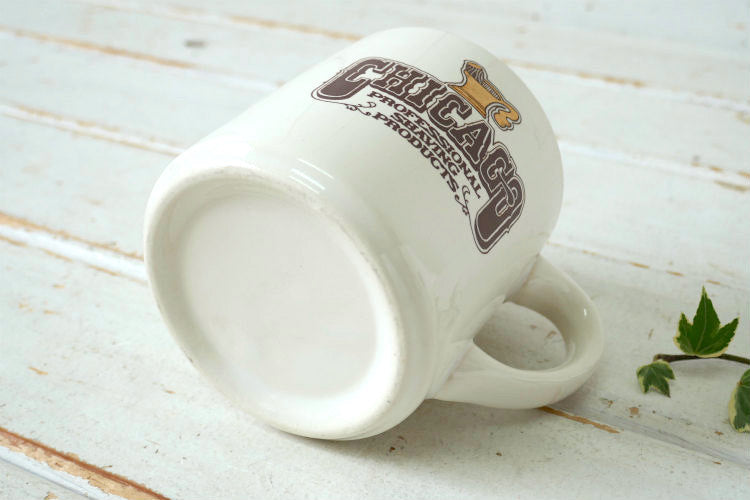 CHICAGO PROFESSIONAL SHAVING PRODUCTS セラミック製 60's ヴィンテージ シェービングカップ シェービングマグ Barber  USA