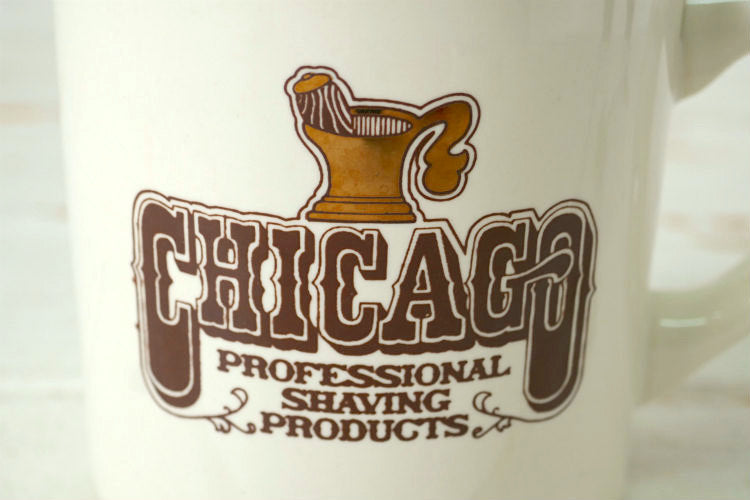 CHICAGO PROFESSIONAL SHAVING PRODUCTS セラミック製 60's ヴィンテージ シェービングカップ シェービングマグ Barber  USA