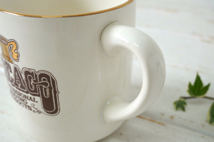 CHICAGO PROFESSIONAL SHAVING PRODUCTS セラミック製 60's ヴィンテージ シェービングカップ シェービングマグ Barber  USA