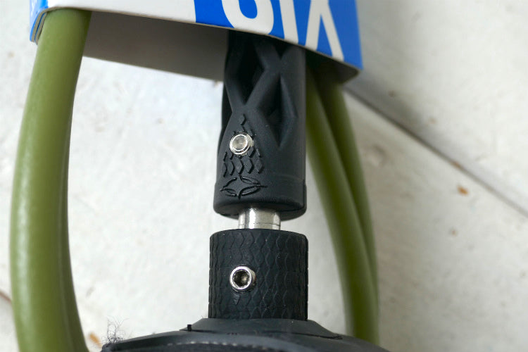 DESTINATION デスティネーション ６FT モスグリーン ダブルスウェベル リーシュコード レギュラーモデル マット サーフィン ショートボード用