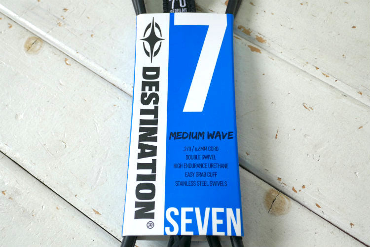 DESTINATION デスティネーション 7FT リーシュコード サーフィン ミッドレングス サーフボード&ファンボード用