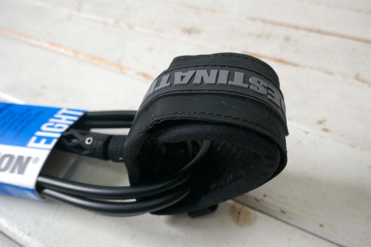 DESTINATION デスティネーション 8FT リーシュコード マットブラック サーフィン ミッドレングス サーフボード&ファンボード用