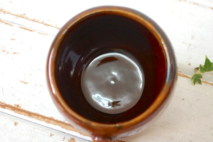 Kava Craft Hawaii ハワイ Leloi セラミック製 ウッド柄 70's ヴィンテージ マグカップ カップ 食器 ②