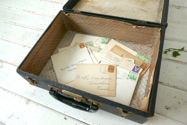 1930~1940y ノスタルジック 木製 アンティーク USA ヴィンテージ トランク スーツケース 旅行鞄 タイプライター