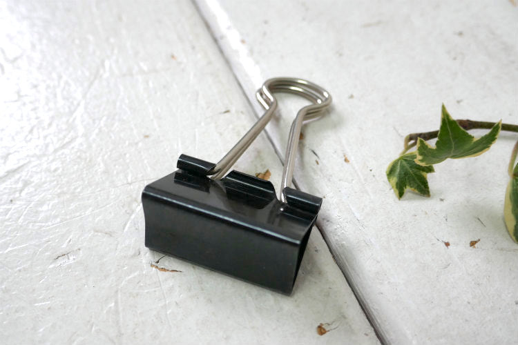 IDL ブラックカラー No.50 MEDIUM ヴィンテージ クリップ バインダークリップ ダブルクリップ 文房具 USA