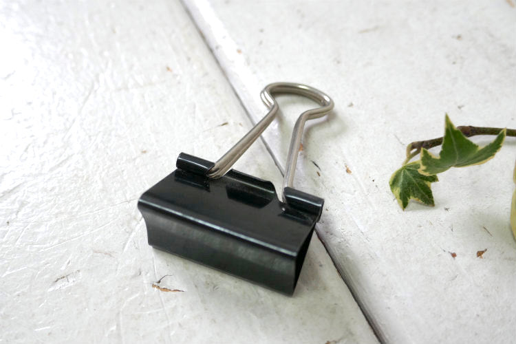 IDL ブラックカラー No.50 MEDIUM ヴィンテージ クリップ バインダークリップ ダブルクリップ 文房具 USA