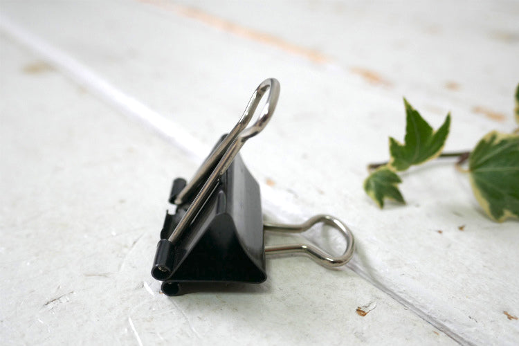 IDL ブラックカラー No.50 MEDIUM ヴィンテージ クリップ バインダークリップ ダブルクリップ 文房具 USA