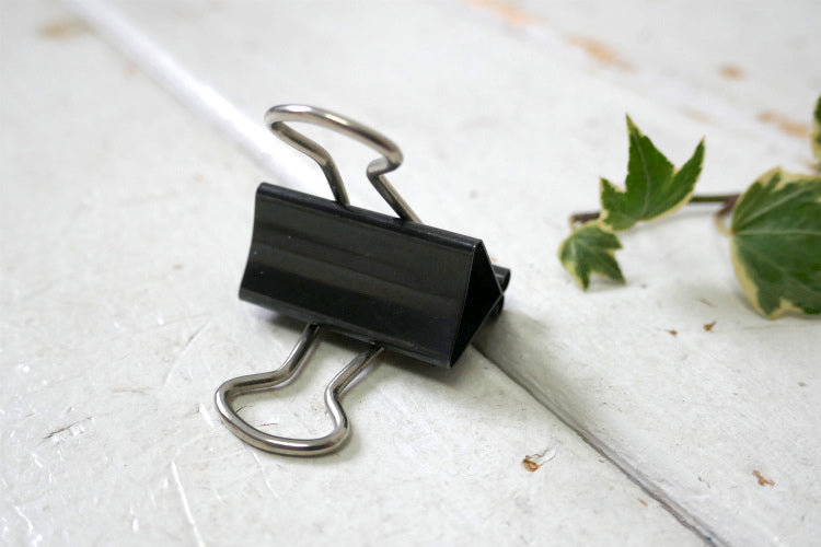 IDL ブラックカラー No.50 MEDIUM ヴィンテージ クリップ バインダークリップ ダブルクリップ 文房具 USA