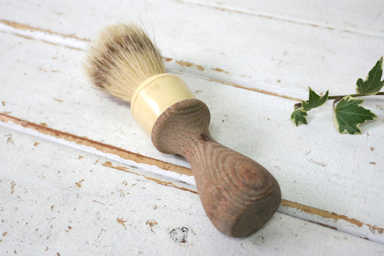 CHICAGO PROFESSIONAL SHAVING PRODUCTS 木製ハンドル 60's ヴィンテージ シェービングブラシ 髭ブラシ Barber USA