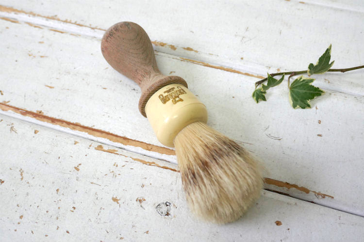 CHICAGO PROFESSIONAL SHAVING PRODUCTS 木製ハンドル 60's ヴィンテージ シェービングブラシ 髭ブラシ Barber USA