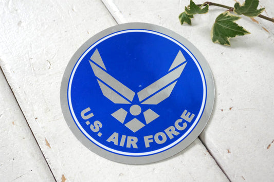 U.S. AIR FORCE アメリカ空軍 エンブレム ミリタリー ヴィンテージ 反射 ステッカー デカール