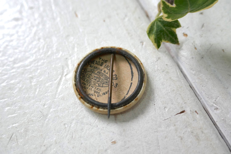 PHCO ペン・ハードウェア  1877y アンティーク＆ヴィンテージ OLD 缶バッジ UNION LABEL JULY 17 1894 JULY 21 1896