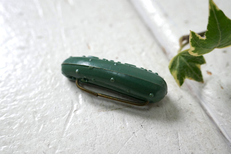 1950~1960y HEINZ ハインツ ピクルス USA  アドバタイジング 企業モノヴィンテージ バッジ OLD ブローチ アクセサリー