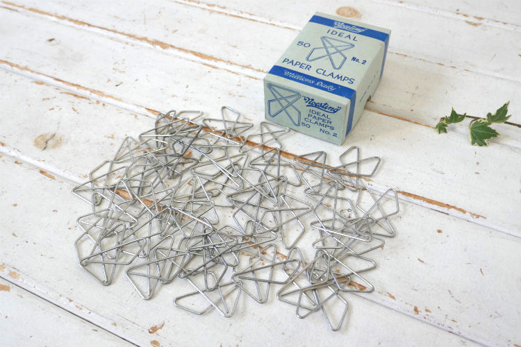 Noesting IDEAL PAPER CLAMPS NO.2 アメリカ製 箱入り60's ヴィンテージ ペーパークリップ USA