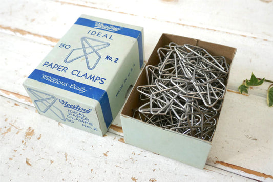 Noesting IDEAL PAPER CLAMPS NO.2 アメリカ製 箱入り60's ヴィンテージ ペーパークリップ USA