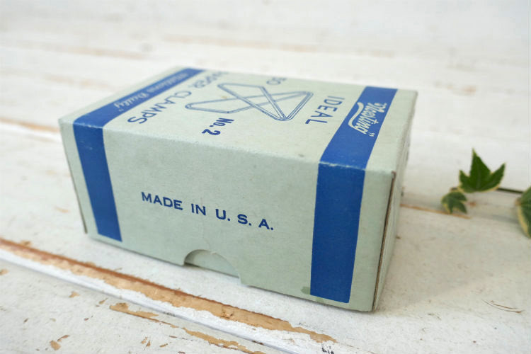 Noesting IDEAL PAPER CLAMPS NO.2 アメリカ製 箱入り60's ヴィンテージ ペーパークリップ USA